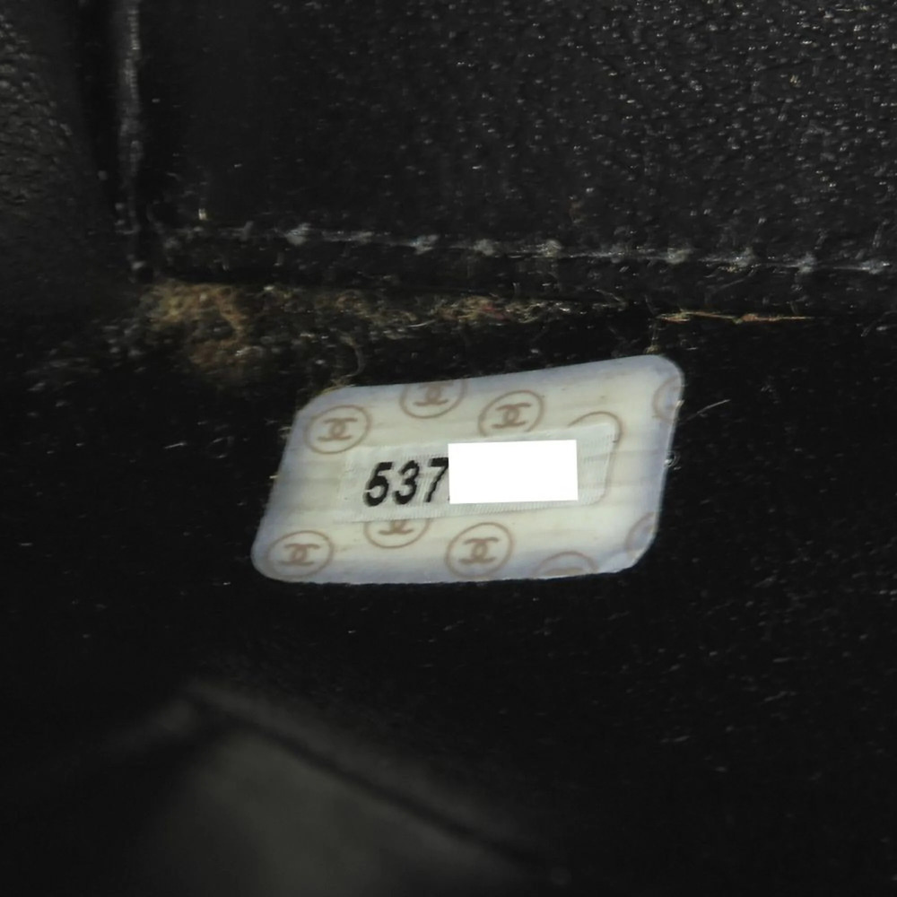 CHANEL Black Lambskin Leather Tote Bag - Picture 10 of 16